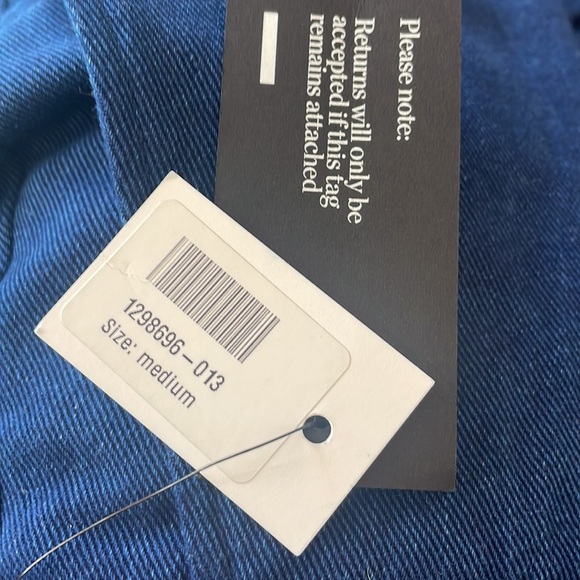 Pleated Denim Straight Leg Pants - Picture 6 of 6